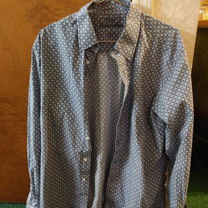 CINCH Modern Fit Floral Diamond Long Sleeve Shirt Men's Large